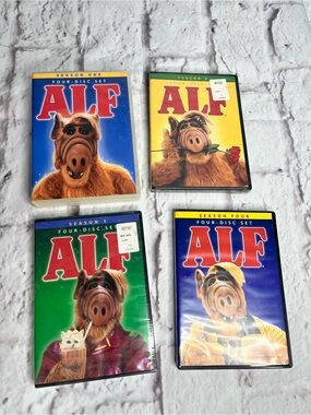 complete set of the 1980s classic sitcom ALF on DVD seasons 1-4